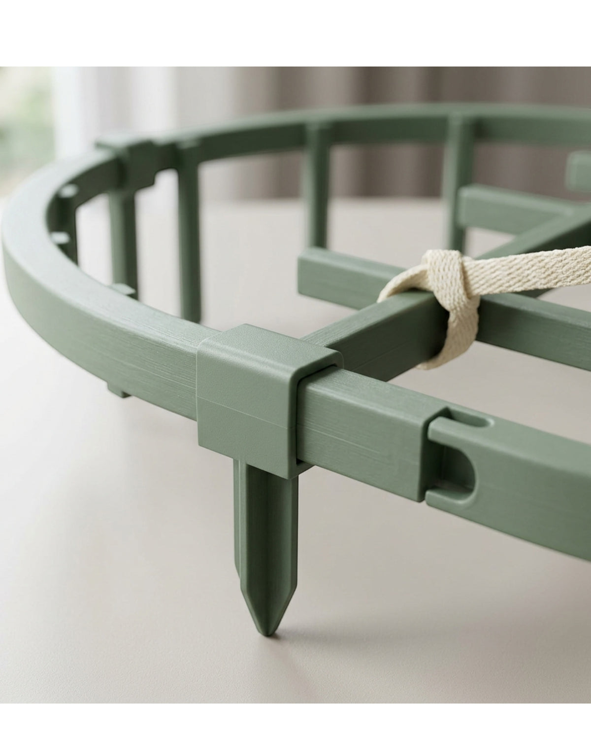 Cndfk Modular Half Circle Plant Trellis Four Panel Sage - Detail view