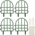 Cndfk Modular Half Circle Plant Trellis Four Panel Sage - Product view