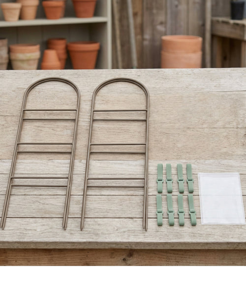 Cndfk Steel Arch Plant Trellis Set of 2 Bronze 60 cm - Lifestyle view